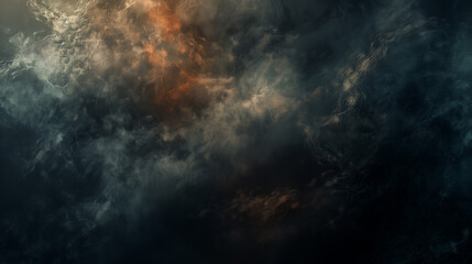 Obraz premium Dark background with smoke, dark colors with smoke, smoke in the dark, dark banner.