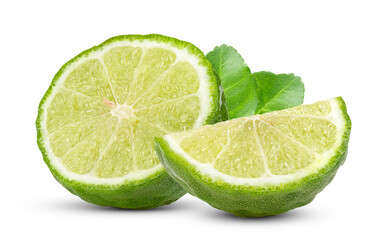 Half bergamot isolated on transparent png