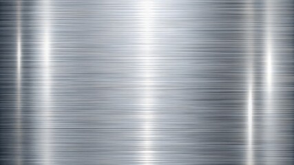 Seamless brushed metal plate background texture tileable industrial dull polished stainless steel aluminum or nickel finish repeat pattern high resolution silver grey rough metallic 3d rendering.
