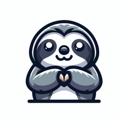 Cute sloth vector design Art