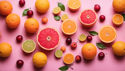  a variety of fruit, including 