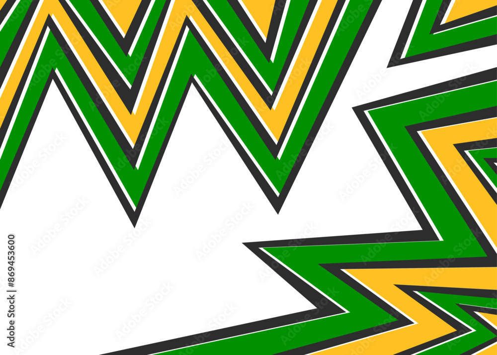 Poster abstract background with zigzag line pattern and with some copy space area