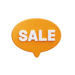 sale 3d render icon