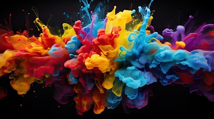 Obraz premium Colorful splash of paint