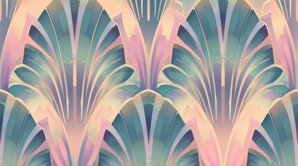 art deco seamless, geometric design with a subtle gradient in the background