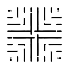 点や線のシンボル模様