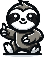 Cute sloth vector design Art