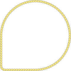 Rope frame border illustration.