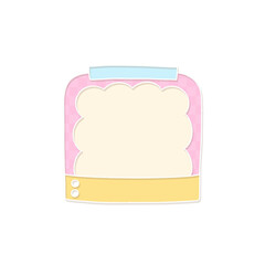 Cute Message Box PNG for Decorative and various uses 17 |  A cute text box in different designs, ideal for crafting, digital invitations, and graphic design.