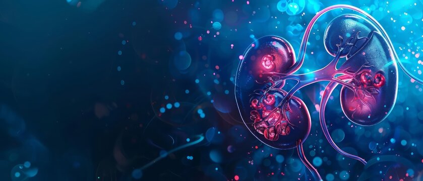 Advances in nephrology have led to improved treatments for chronic kidney disease, enhancing the quality of life for patients, sharpen banner template with copy space on center