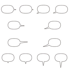 Fototapeta premium 12種類 ふきだし