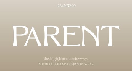 Fototapeta premium Vector luxury wedding alphabet letters font typography elegant classic serif fonts decorative vintag 