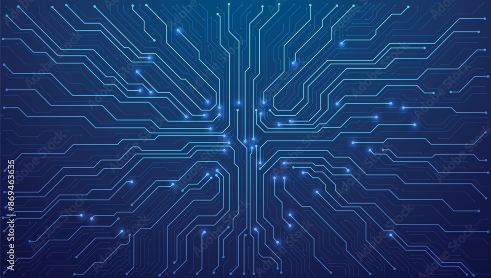 Poster circuit board. technology background. central computer processors cpu concept. motherboard digital c