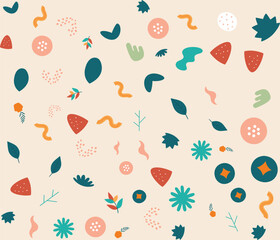 Plants seamless pattern