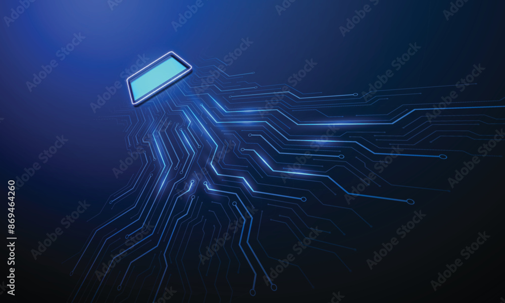 Poster circuit board. technology background. central computer processors cpu concept. motherboard digital c