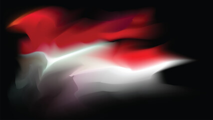 Abstract background with red and white Indonesian flag colors