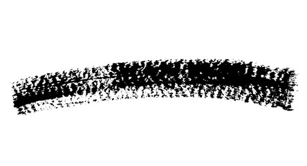 Black ink paint vector brush strokes. Thick dirty distress texture. Grunge rough paint brushes. touch material, dirty splash, handwritten texture simple stripes.