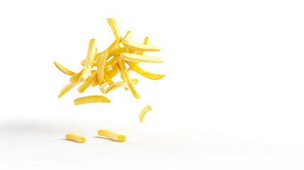 Obraz premium french fries on white background
