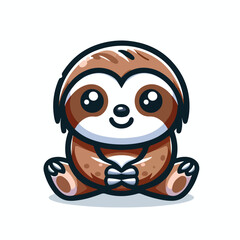 Cute sloth vector design Art
