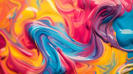 Mesmerizing swirls of bright hues converging to form a captivating abstract pattern.