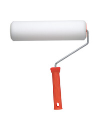 New foam paint roller with red plastic handle