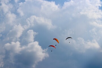 parachute in the sky