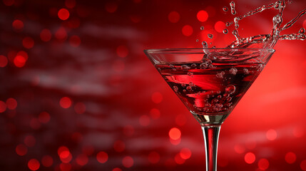 glass with drinks  on beautiful background