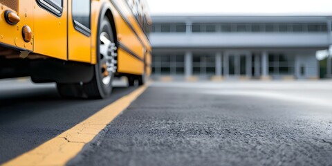Bus driver parked in front of a school bus station. Concept School bus drivers, Traffic laws, School transportation, Bus safety, School bus schedules