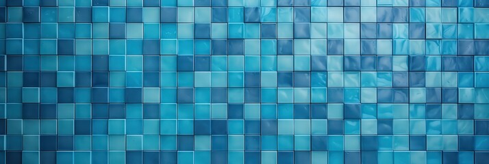 Blue Tiles Abstract Background