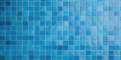 Fototapeta premium Blue Mosaic Tiles - Wall Texture