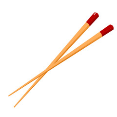 chopsticks on a white background