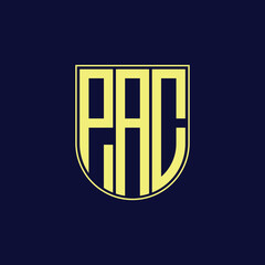 pac letter logo design