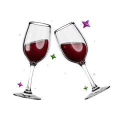 cheers 3D illustration