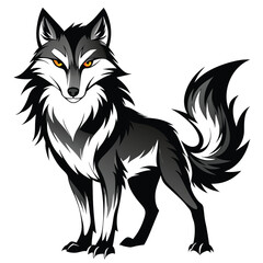 wolf tribal tattoo
vector illustration of a wolf. wolf black and white