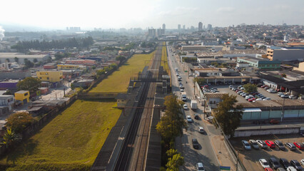 Fototapeta premium Bairro de brás cubas na cidade de mogi das cruzes, sp, brasil
