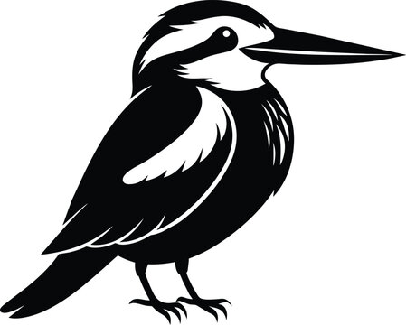 recommend clip art: Throat Kingfisher Black Silhouette Vector.white-throat kingfisher, kingfisher silhouette, black silhouette, bird vector, bird silhouette, 