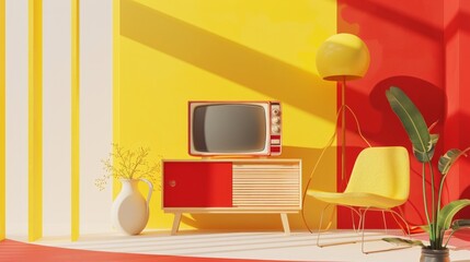 retro design concept for ads