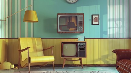 retro design concept for ads