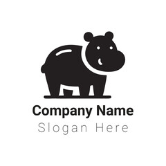 Fototapeta premium Hippopotamus Vector Design, Illustration