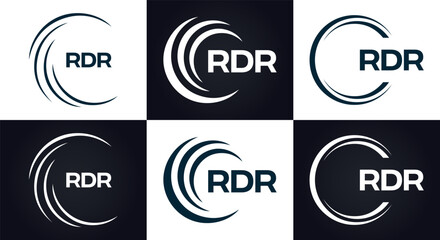  RDR logo. R D R design. White RDR letter. RDR, R D R letter logo design. Initial letter RDR linked circle uppercase monogram logo. R D R letter logo vector design. top logo, Most Recent, Featured,