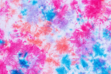 Obraz premium tie dye pattern fabric texture background.