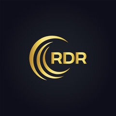 Obraz premium RDR logo. R D R design. White RDR letter. RDR, R D R letter logo design. Initial letter RDR linked circle uppercase monogram logo. R D R letter logo vector design. top logo, Most Recent, Featured,