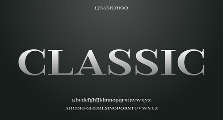 Vector elegant wedding alphabet letter font typography luxury classic serif fonts decorative vintag
