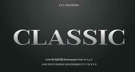 Vector elegant wedding alphabet letter font typography luxury classic serif fonts decorative vintag
