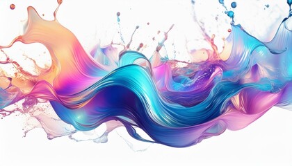 abstract colorful background with splashes
