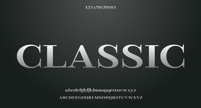 Vector elegant wedding alphabet letter font typography luxury classic serif fonts decorative vintag
