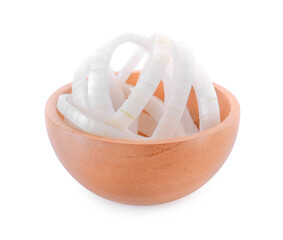 Onion isolated on white background.
