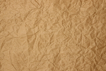 Obraz premium brown paper craft crumpled texture background