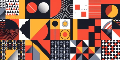 Abstract geometric pattern. Seamless vector background.