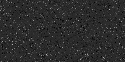 Abstract gray quartz terrazzo marble tile black background. Terrazzo stone mosaic texture. quartz surface for bathroom or kitchen countertop. marble texture design terrazzo texture.	